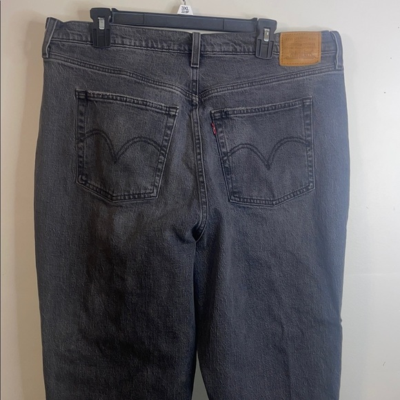 Levi's Ribcage Straight Ankle Jeans Charcoal Size 16W - Picture 10 of 16